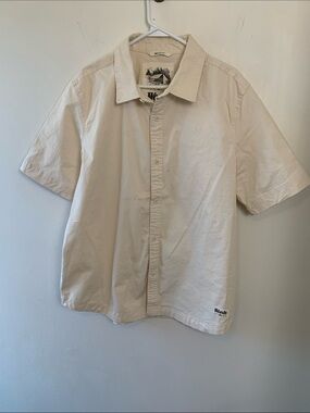 Heritage Woods Short Sleeve Button-Up Off White, Durable, Quality Construction
